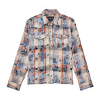 Cult's L/S Vintage Embroidered Plaid Woven Shirt In Harvest Plaid 626B8-WS71E