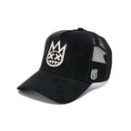 SHIMUCHAN LOGO MESH BACK TRUCKER HAT IN VINTAGE BLACK
