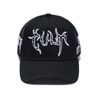 Cult's Mesh Back Trucker Hat "Raven" In Black 626AC-CH83A