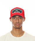 EPIC SHIT MESH BACK TRUCKER HAT CURVED VISOR IN RED
