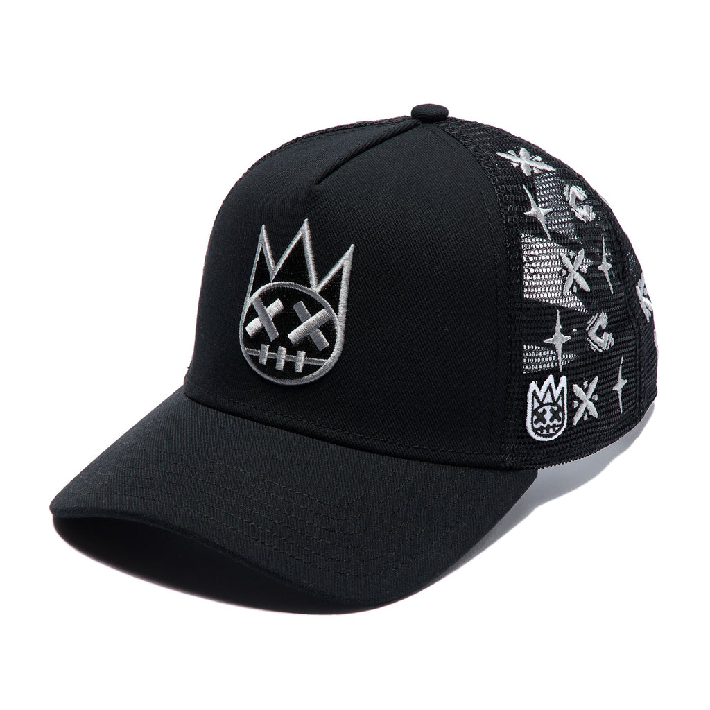 Cult's Repeat Pattern Monochromatic Hat In Black 626AC-CH80A