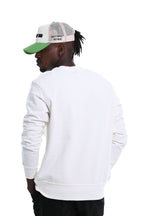 Glory of God Oversized Sweatshirt- White- Green print