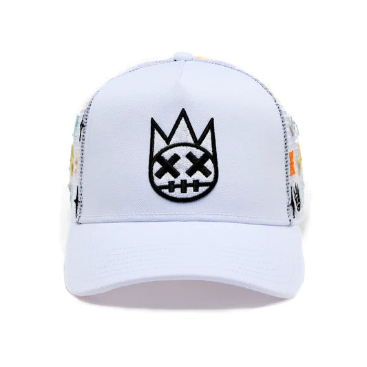 Cult's Cult Logo Pattern Hat in White Pattern 625AC-CH69B