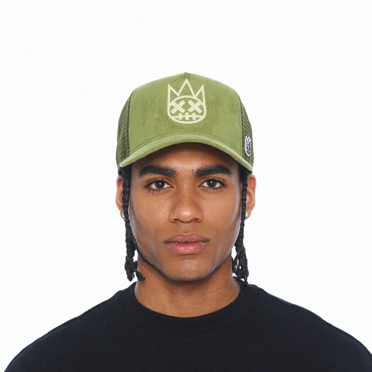 Cult's Logo Mesh Back Trucker Hat In Sphagnum 626BC-CH41A