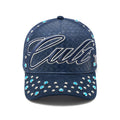 Cult's Mesh Back Trucker Hat "Studs" In Navy 626BC-CH57A