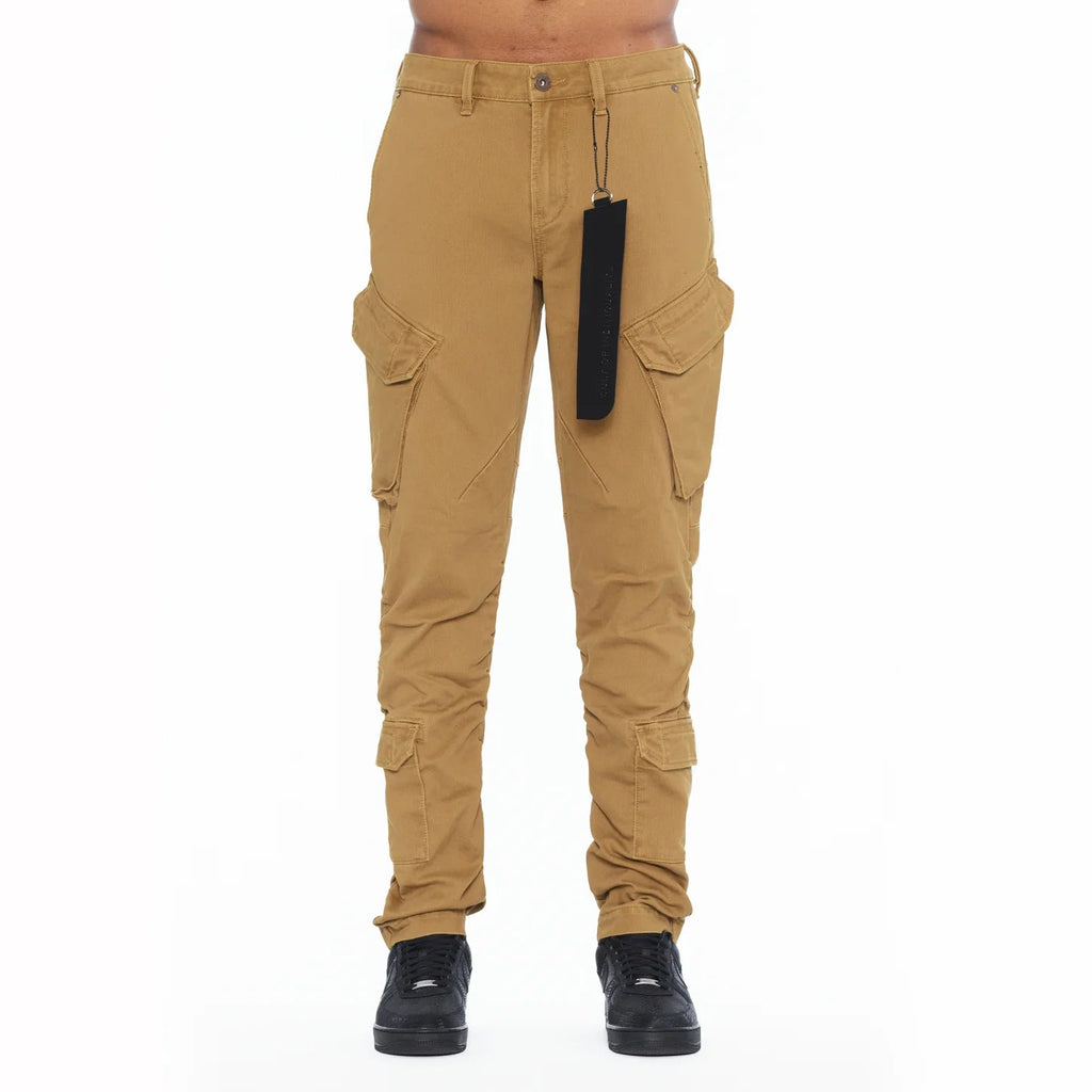 Cult's Rocker Slim Straight Cargo 606 Jeans In Brown Sugar  626B7-RS03B