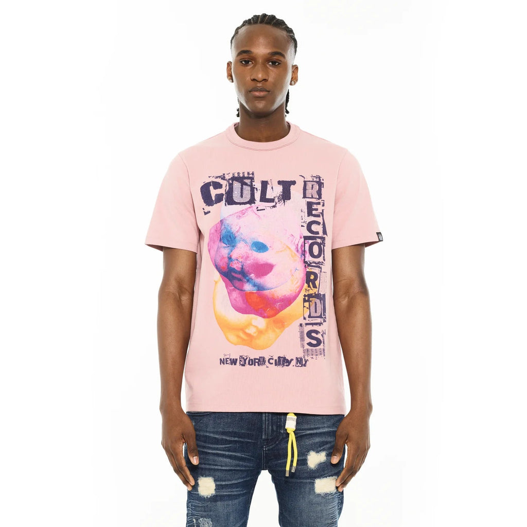 Cult's Heavyweight Short Sleeve Crew Neck Tee "Cult Records"