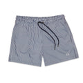 Eight X Men's Striped Slim Fit Swim Trunks - Navy
