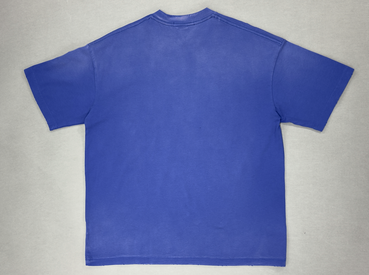 Glory of God Oversized Half Sleeve T-Shirt - Ultra-Soft Cotton in Vibrant Blue