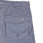 Eight X Men's Striped Slim Fit Swim Trunks - Navy