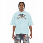 Cult's Oversized S/S Crew Neck Tee Summer Of Something Special 2026 in Blue Glow  626A5-K48A