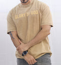Glory of God Oversized T-Shirt - in Light Brown