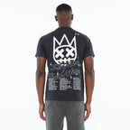 Crew Neck Tee "More Than Music" in Steel