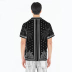 Cult's Cuban Short Sleeve Shirt in Black Retro