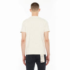 Cult x El Alfa Premium Short Sleeve Crew Neck Tee "Panther" in Winter White 625B8-K43A