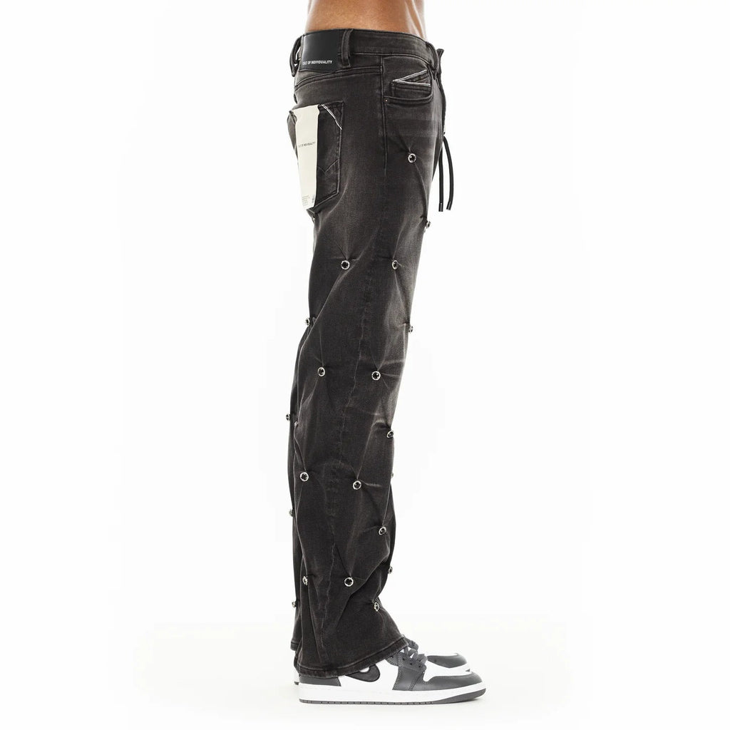 Cult x El Alfa Premium Grunge Baggy 607 Jeans in Darts 625B8-BG97D