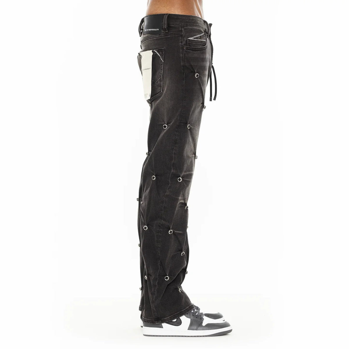 Cult x El Alfa Premium Grunge Baggy 607 Jeans in Darts 625B8-BG97D