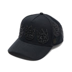 Cult X El Alfa A Frame Hat "Multi Black Crystal Logo" In Black  626BC-CH51A