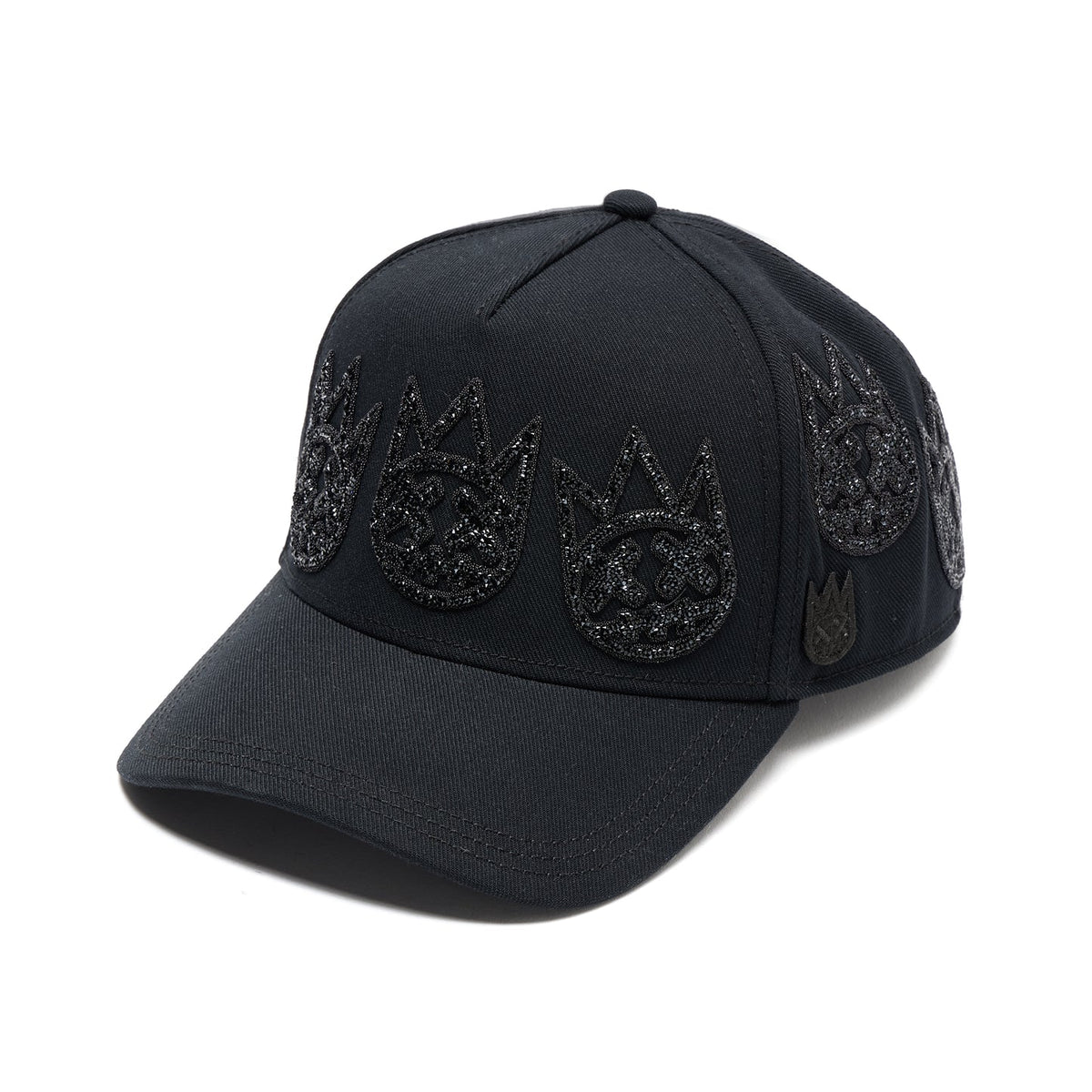 Cult X El Alfa A Frame Hat "Multi Black Crystal Logo" In Black  626BC-CH51A