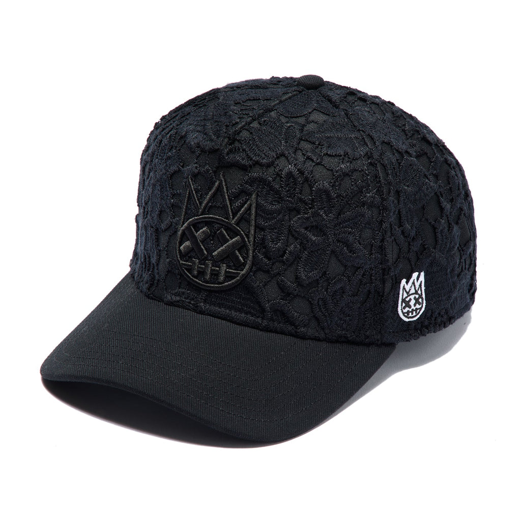 Cult's A Frame Trucker Hat "Lace" In Black 626AC-CH71A