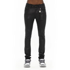 Cult's Punk Super Skinny 601 Jeans in Black Coated 625B9-SS1G