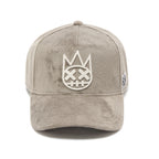 Cult's Mesh Back Logo Trucker Hat "Velour" In Charcoal Grey  626BC-CH72A