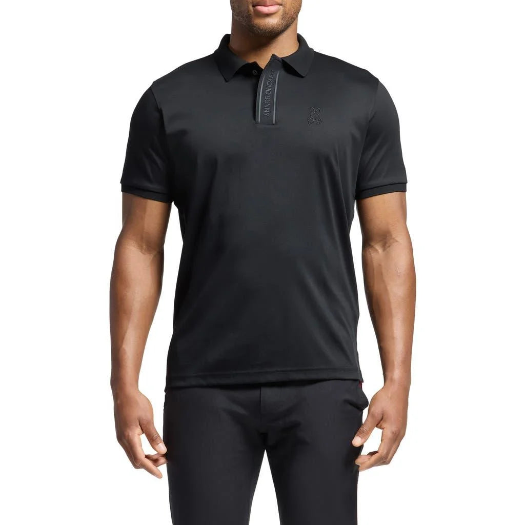 ALMA PIMA INTERLOCK POLO BLACK Shirt