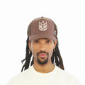 Cult's Logo Mesh Back Trucker Hat In Pinecone 626BC-CH44A