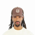 Cult's Logo Mesh Back Trucker Hat In Pinecone 626BC-CH44A
