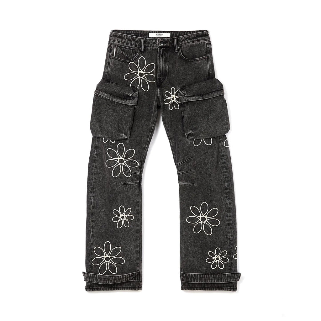 HVMAN EVOLVE BAGGY FIT JEANS IN VINTAGE GREY