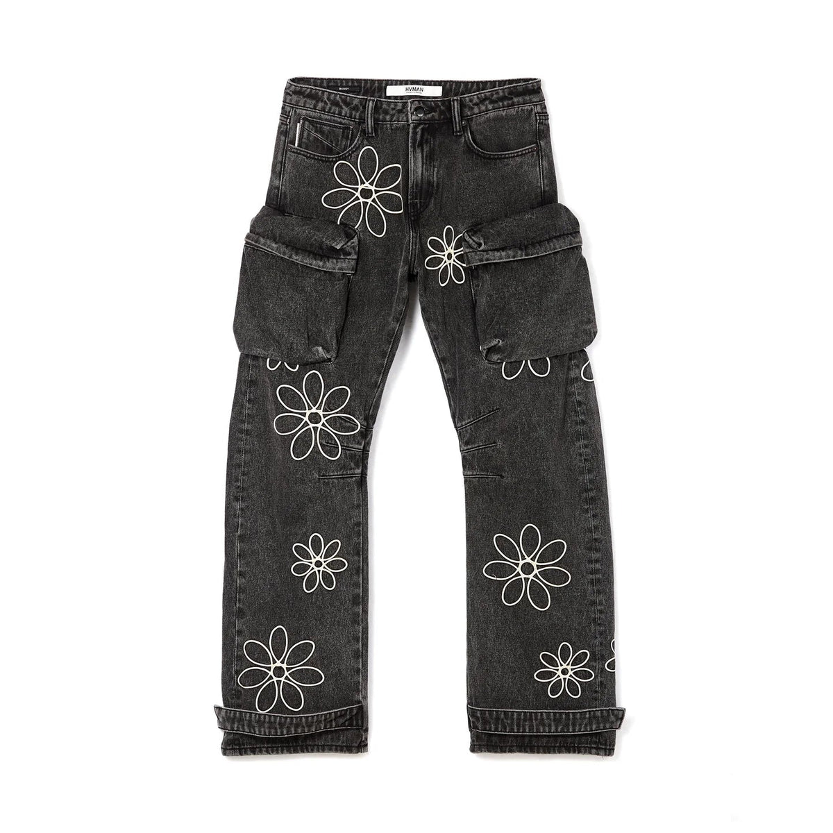 HVMAN EVOLVE BAGGY FIT JEANS IN VINTAGE GREY