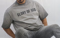 Glory of God Oversized T-Shirt - Ultra-Soft Cotton in Elegant Gray with Black Font