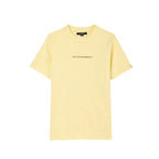 Short Sleeve Crew Neck Tee "Shimuchan" Logo in Banana