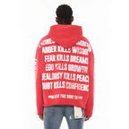 Cult's Pullover Novelty Hoodie "Cult Lovers" in Rogue Red 625B12-PH18A