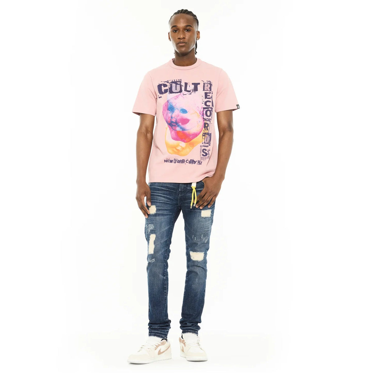 Cult's Heavyweight Short Sleeve Crew Neck Tee "Cult Records"