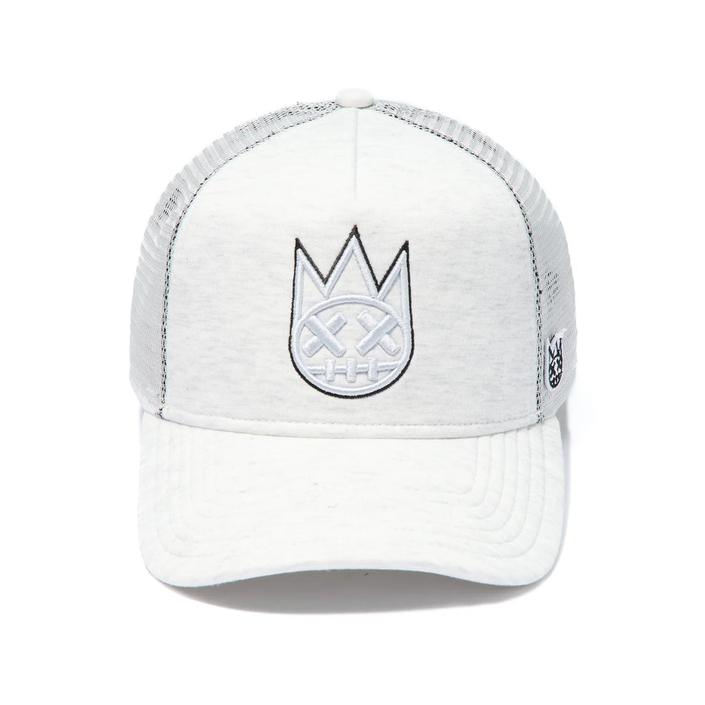 Cult's Logo Mesh Back Trucker Hat In Heather Grey 626AC-CH51A