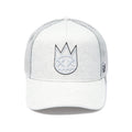 Cult's Logo Mesh Back Trucker Hat In Heather Grey 626AC-CH51A