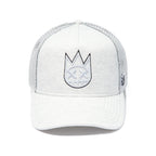 Cult's Logo Mesh Back Trucker Hat In Heather Grey 626AC-CH51A