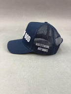 Glory of God hat blue and white