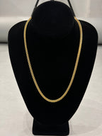Elegant 14K Gold Box Chain Necklace