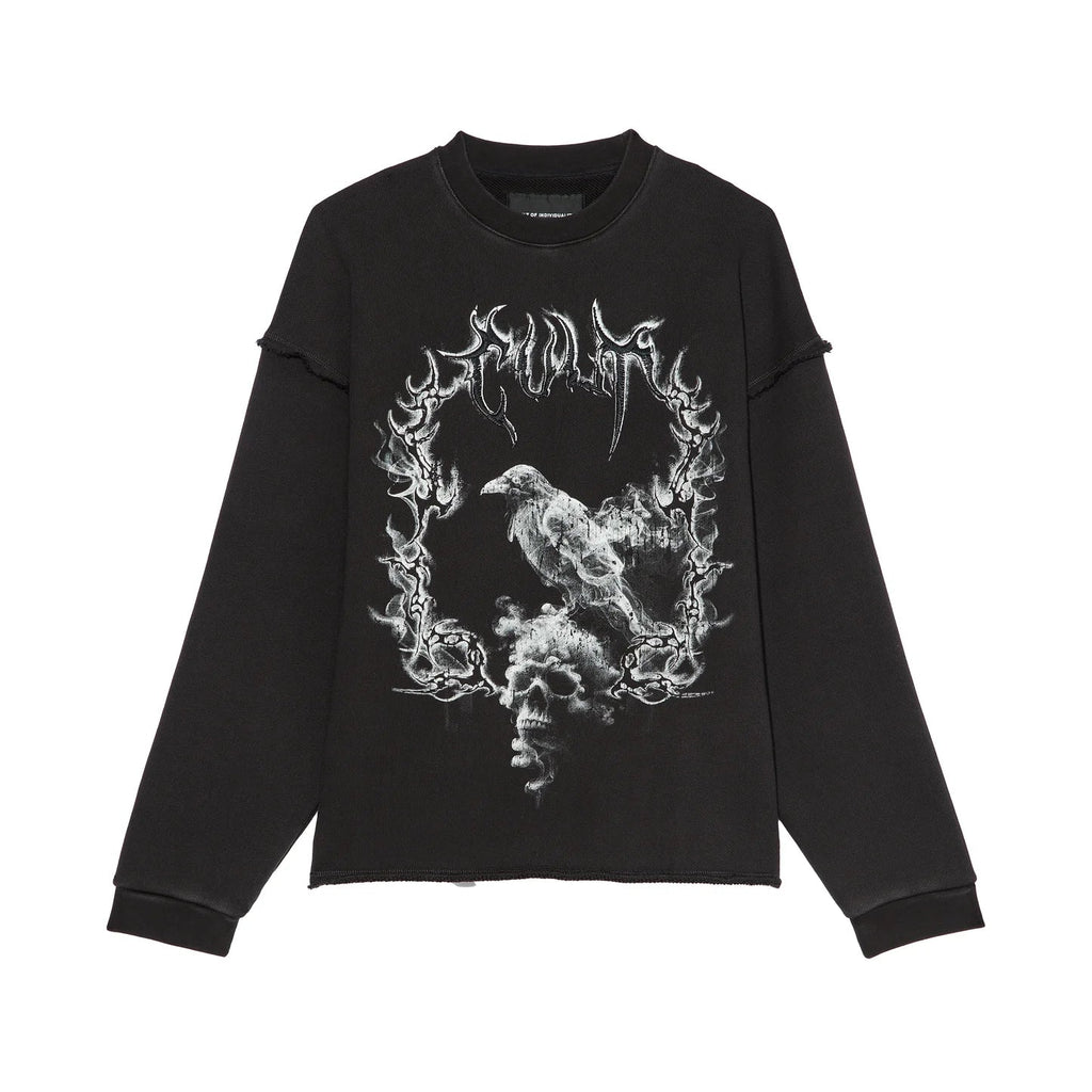Cult's Novelty Fleece Crew Sweatshirt in Vintage Charcoal 626A1-FC16A