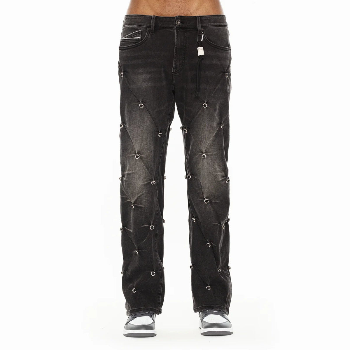 Cult x El Alfa Premium Grunge Baggy 607 Jeans in Darts 625B8-BG97D