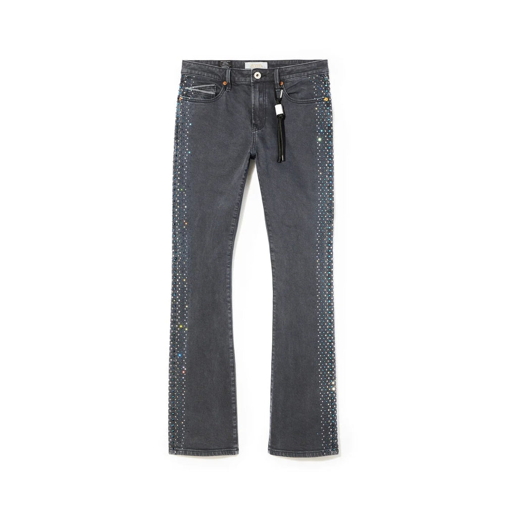 Cult x El Alfa Premium Lenny Bootcut 603 Jeans in Noir  625B8-LB5H