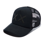 Cult's Black Crystals Mesh Trucker Hat "XX" Logo In Black/Black 626AC-CH82A