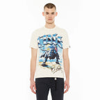 Cult x El Alfa Premium Short Sleeve Crew Neck Tee "Panther" in Winter White 625B8-K43A