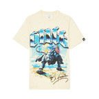 Cult x El Alfa Premium Short Sleeve Crew Neck Tee "Panther" in Winter White 625B8-K43A