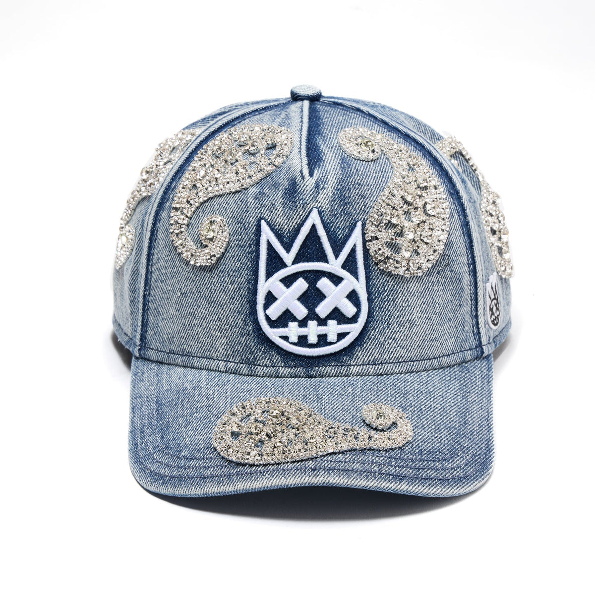 Cult X El Alfa Paisley Panel A Frame Trucker Hat In Light Blue  626BC-CC01A