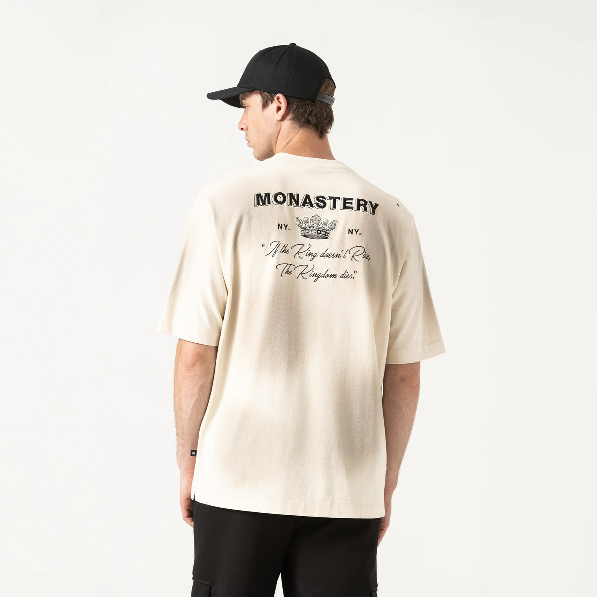 LOAN T-SHIRT OVERSIZED MEN WHITECAP GRAY