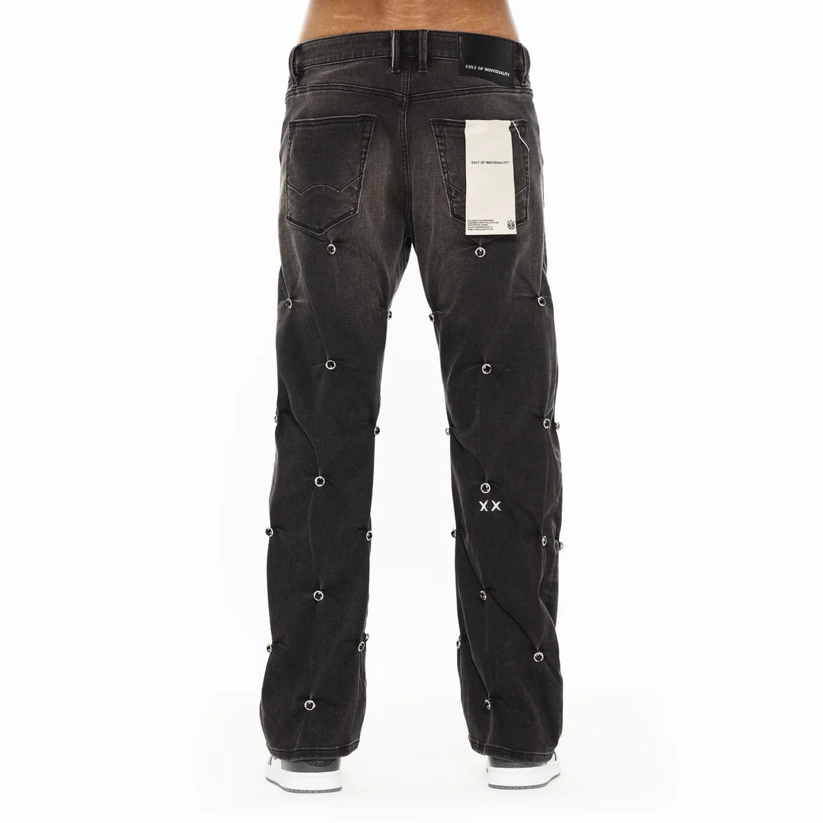 Cult x El Alfa Premium Grunge Baggy 607 Jeans in Darts 625B8-BG97D