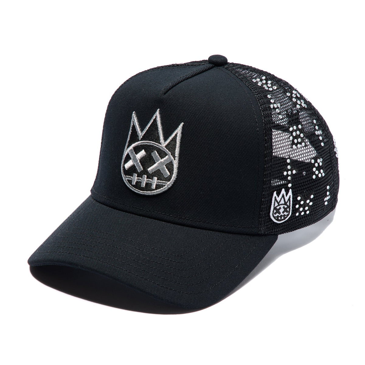 Cult's Repeat Pattern With Crystals Hat In Black 626AC-CH79A
